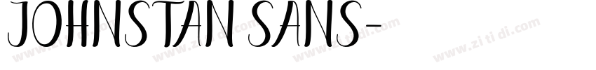 johnstan sans字体转换